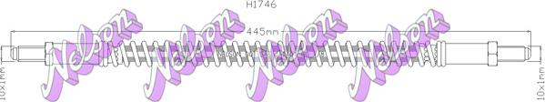 Kawe H1746 - Гальмівний шланг autocars.com.ua
