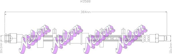 Kawe H3588 - Тормозной шланг autodnr.net