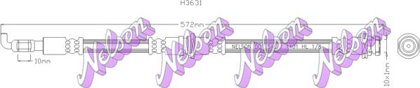 Kawe H3631 - Тормозной шланг autodnr.net