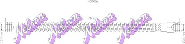 Kawe H3956 - Тормозной шланг autodnr.net