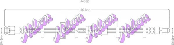 Kawe H4012 - Тормозной шланг autodnr.net