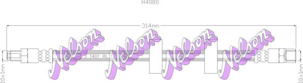 Kawe H4080 - Тормозной шланг autodnr.net