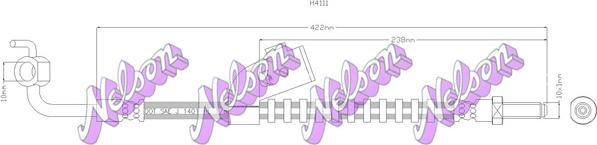 Kawe H4111 - Тормозной шланг autodnr.net