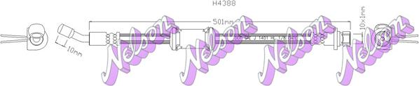 Kawe H4388 - Гальмівний шланг autocars.com.ua