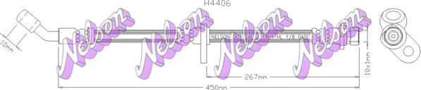 Kawe H4406 - Гальмівний шланг autocars.com.ua