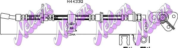 Kawe H4433Q - Тормозной шланг autodnr.net