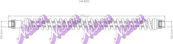 Kawe H4465 - Тормозной шланг autodnr.net