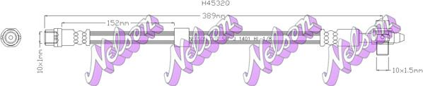 Kawe H4532Q - Тормозной шланг autodnr.net