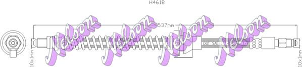 Kawe H4618 - Гальмівний шланг autocars.com.ua