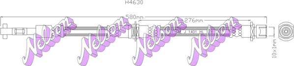 Kawe H4630 - Гальмівний шланг autocars.com.ua