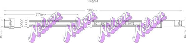 Kawe H4694 - Гальмівний шланг autocars.com.ua