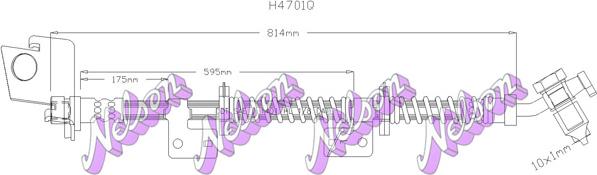 Kawe H4701Q - Гальмівний шланг autocars.com.ua