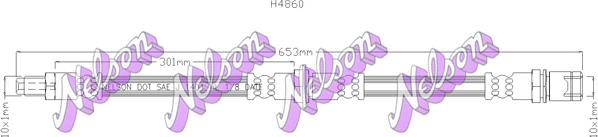 Kawe H4860 - Тормозной шланг autodnr.net