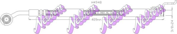 Kawe H4948 - Тормозной шланг autodnr.net