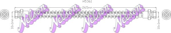 Kawe H5361 - Гальмівний шланг autocars.com.ua