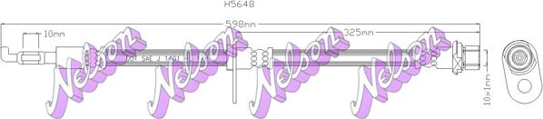 Kawe H5648 - Гальмівний шланг autocars.com.ua