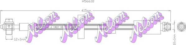 Kawe H5661Q - Тормозной шланг autodnr.net