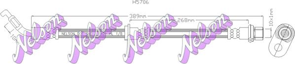 Kawe H5706 - Гальмівний шланг autocars.com.ua