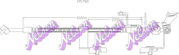 Kawe H5780 - Тормозной шланг autodnr.net