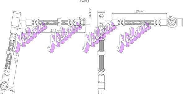 Kawe H5809 - Тормозной шланг autodnr.net