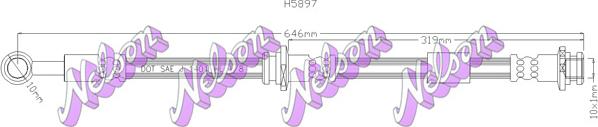 Kawe H5897 - Гальмівний шланг autocars.com.ua