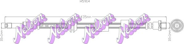 Kawe H5914 - Тормозной шланг autodnr.net