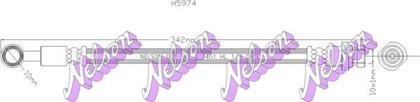 Kawe H5974 - Шланг зчеплення autocars.com.ua