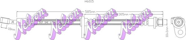 Kawe H6015 - Гальмівний шланг autocars.com.ua