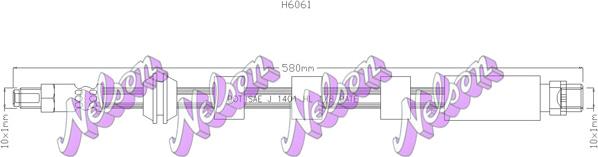 Kawe H6061 - Тормозной шланг autodnr.net