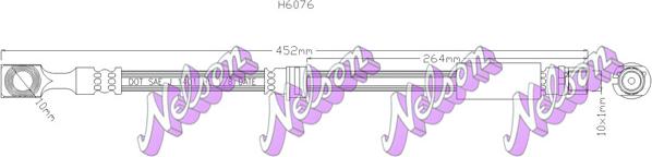 Kawe H6076 - Тормозной шланг autodnr.net