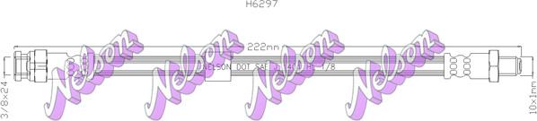 Kawe H6297 - Гальмівний шланг autocars.com.ua
