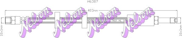 Kawe H6387 - Тормозной шланг autodnr.net