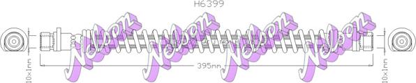 Kawe H6399 - Тормозной шланг autodnr.net