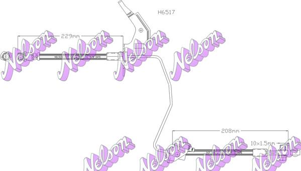 Kawe H6517 - Тормозной шланг autodnr.net