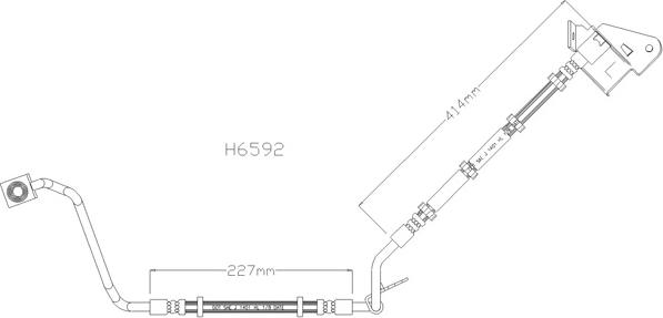 Kawe H6592 - Гальмівний шланг autocars.com.ua