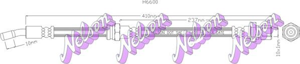 Kawe H6600 - Гальмівний шланг autocars.com.ua