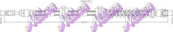 Kawe H6651 - Тормозной шланг autodnr.net