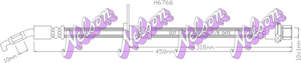 Kawe H6766 - Гальмівний шланг autocars.com.ua