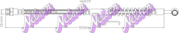 Kawe H6839 - Тормозной шланг autodnr.net