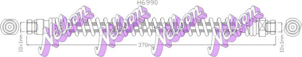 Kawe H6990 - Гальмівний шланг autocars.com.ua