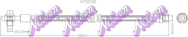 Kawe H7103Q - Тормозной шланг autodnr.net