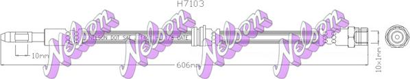 Kawe H7103 - Тормозной шланг autodnr.net