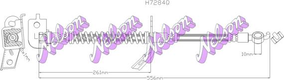 Kawe H7284Q - Гальмівний шланг autocars.com.ua