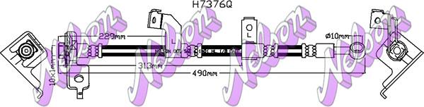 Kawe H7376Q - Гальмівний шланг autocars.com.ua