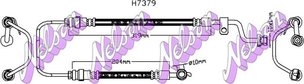 Kawe H7379 - Гальмівний шланг autocars.com.ua