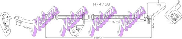 Kawe H7475Q - Гальмівний шланг autocars.com.ua