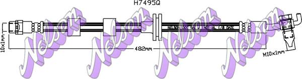 Kawe H7495Q - Тормозной шланг autodnr.net