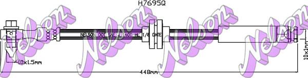 Kawe H7695Q - Тормозной шланг autodnr.net