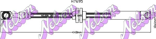 Kawe H7695 - Гальмівний шланг autocars.com.ua