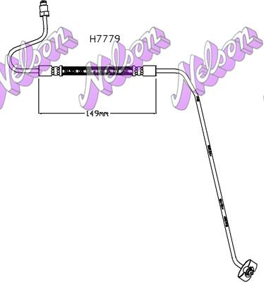 Kawe H7779 - Тормозной шланг autodnr.net